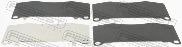 Juego de resortes de sujeción de pastillas de freno delanteras para Toyota Land Cruiser PRADO J150