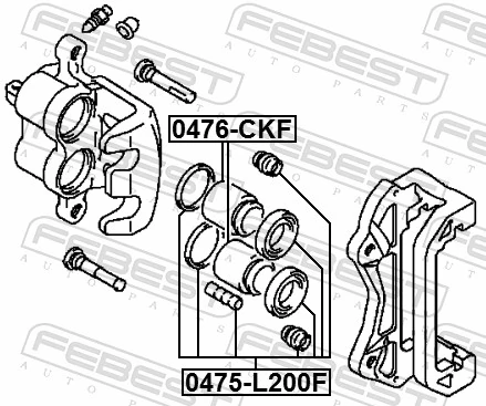 Comprar Kit de reparación de pinzas de freno Nissan Terrano I WD21