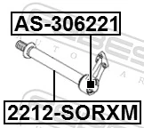 AS306221 Febest Cojinete del semieje delantero