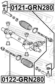 Rótula de dirección para Toyota Land Cruiser PRADO J150