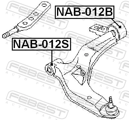 Silentblock de brazo de suspensión Nissan Almera TINO monovolumen (V10) (2000 - 2005) precio, desde 10,62 EUR