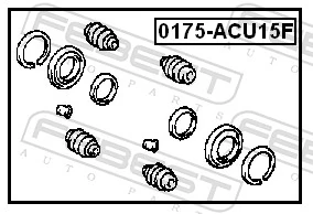 Kit de reparación, pinza de freno delantero Lexus RX 300 SUV (MCU15) (2000 - 2003) precio, desde 13,31 EUR