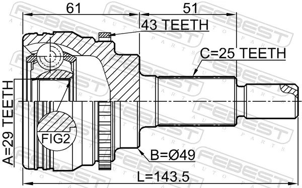  Junta homocinetica Suzuki Ignis 2