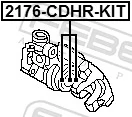 2176CDHRKIT Febest Kit de reparación de frenos trasero