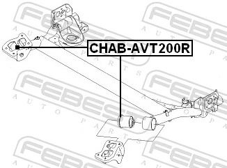 CHABAVT200R Febest Silentblock del puente trasero