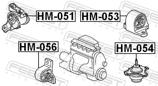 Soporte de motor derecho 50805S5A033 ARP