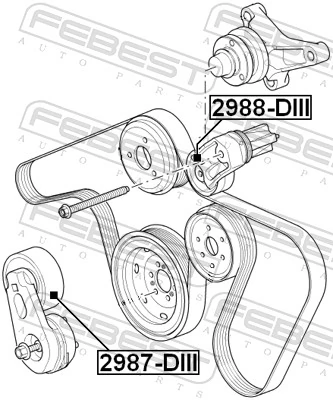 Polea tensora para Land Rover Range Rover SPORT I L320