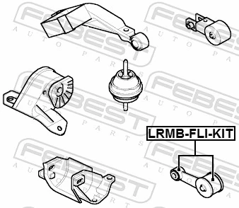 LRMBFLIKIT Febest Soporte inferior de motor (silentblock)