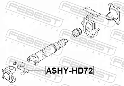 ASHYHD72 Febest Cruceta transmision