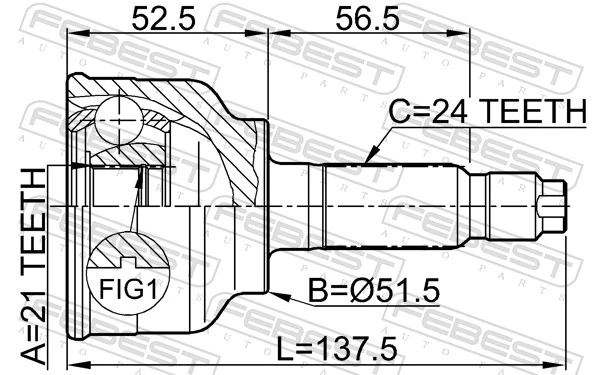 Junta homocinética exterior delantera Hyundai Accent II sedán (LC) (1999 - 2005) precio, desde 30,81 EUR