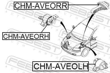 Comprar Soporte de motor trasero Chevrolet Aveo II T250, T255