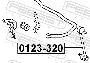 MA850 Polcar Silentblock de la barra estabilizadora