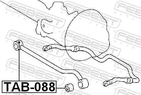 TAB088 Febest Silentblock de tirante transversal delantero