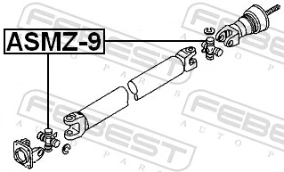 ASMZ9 Febest Cruceta transmision