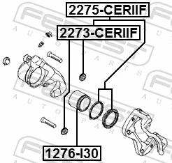 2275CERIIF Febest Kit de reparación de pinzas