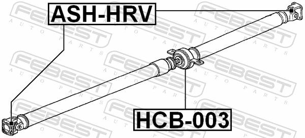 ASHHRV Febest Cruceta transmision