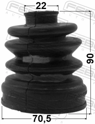 1215CM10R Febest Fuelle palier delantero interior
