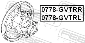  Cilindro de freno de rueda trasera Suzuki Grand Vitara 