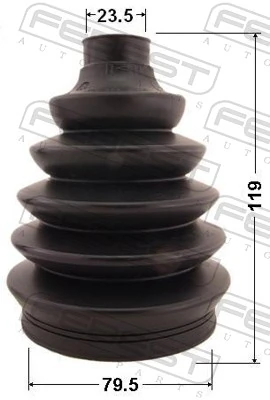 0217PP12 Febest Fuelle transmisión delantero exterior