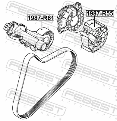 Polea tensora para Citroen C5  III  RW