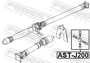 Cruceta transmision para Daihatsu Terios II J2