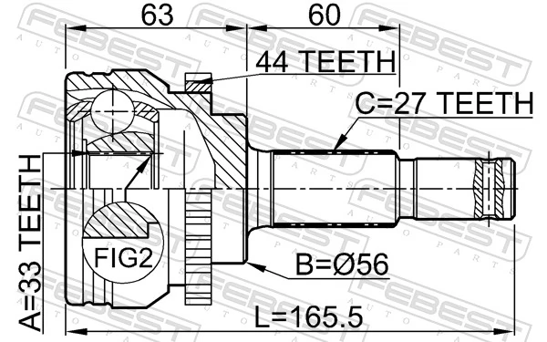 Junta homocinética para Nissan Altima L31 