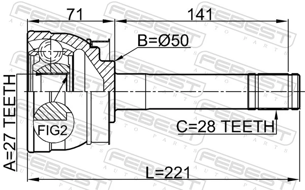 Junta homocinética exterior delantera Nissan Terrano I