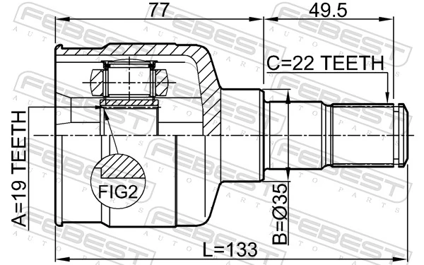 Comprar 96396135 Peugeot/Citroen Junta homocinética interna delantera