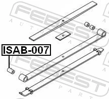 Buje de ballesta delantera Isuzu 8141303540