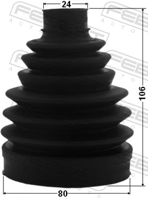 2017MAG Febest Fuelle transmisión delantero exterior
