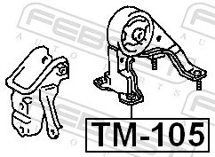 TM105 Febest Taco de motor