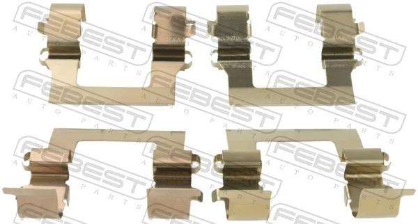  Juego de resortes de sujeción de pastillas de freno delanteras Mitsubishi Eclipse 1