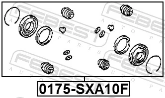 Kit de reparación, pinza de freno delantero Toyota RAV4 I SUV (XA) (1994 - 2000) precio, desde 23,41 EUR