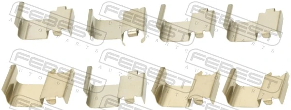 Juego de resortes de sujeción de pastillas de freno delanteras para Mitsubishi Colt VI Z3A