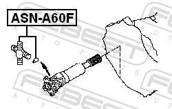 ASNA60F Febest Cruceta transmision