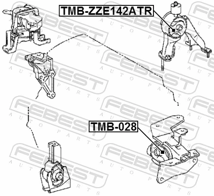 TMBZZE142ATR Febest Taco de motor