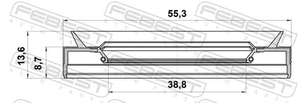 95PES40550914C Febest