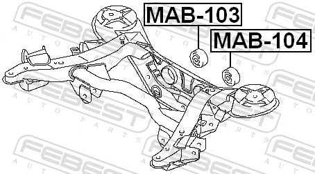 Silentblock del puente trasero para Mitsubishi Pajero IV LONG V90