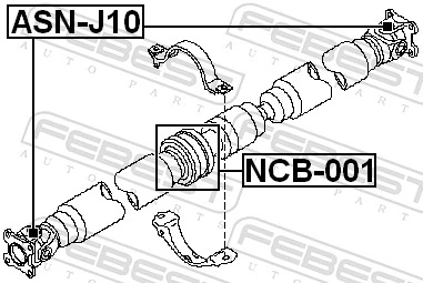 ASNJ10 Febest Cruceta transmision