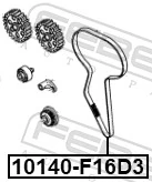 10140F16D3 Febest Correa dentada