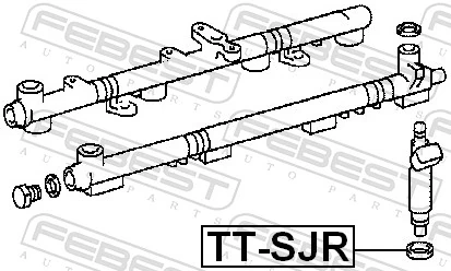 TTSJR Febest Arandela de asiento del inyector