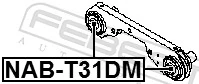 NABT31DM Febest Silentblock del soporte del diferencial trasero