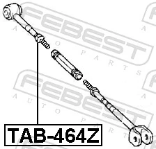 TAB464Z Febest Silentblock de brazo transversal de suspensión trasera