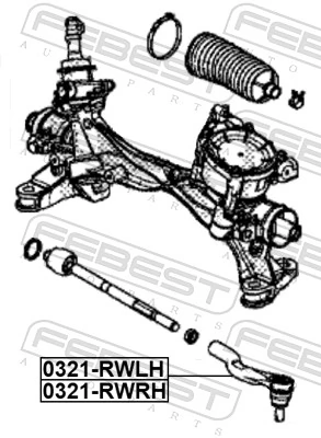 Rótula de dirección para Honda CR-V V RW, RT