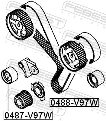 Comprar KMD319022 Fiat/Alfa/Lancia Polea correa distribución