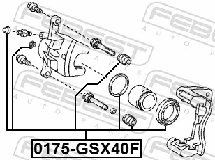 0447806221 Toyota Kit de reparación de pinzas