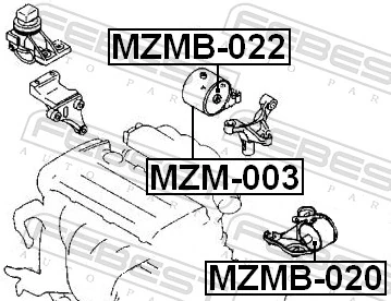 Comprar Soporte de motor trasero Mazda 626 IV GE