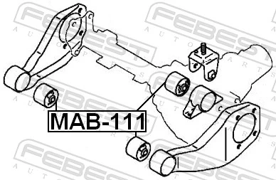Buje de la traviesa de montaje del diferencial delantero Chrysler MR992363 precio, desde 15,18 EUR