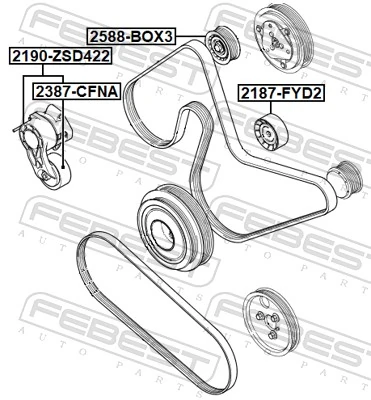  Tensor de correa poli V Citroen Jumper 