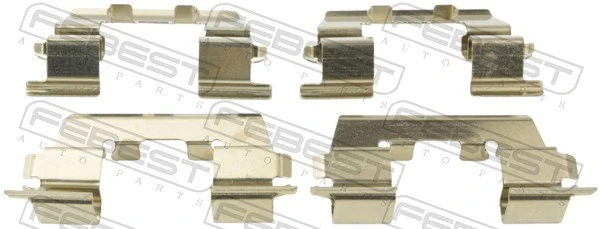Juego de resortes de sujeción de pastillas de freno delanteras para Hyundai Getz  